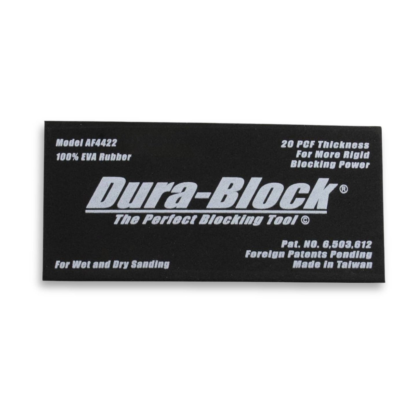 Dura-Block Black Sanding Pad – Firm Foam Sanding Block for Wet or Dry Sanding